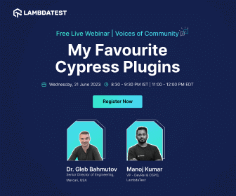 Join Free Webinar: My Favorite Cypress Plugins!
