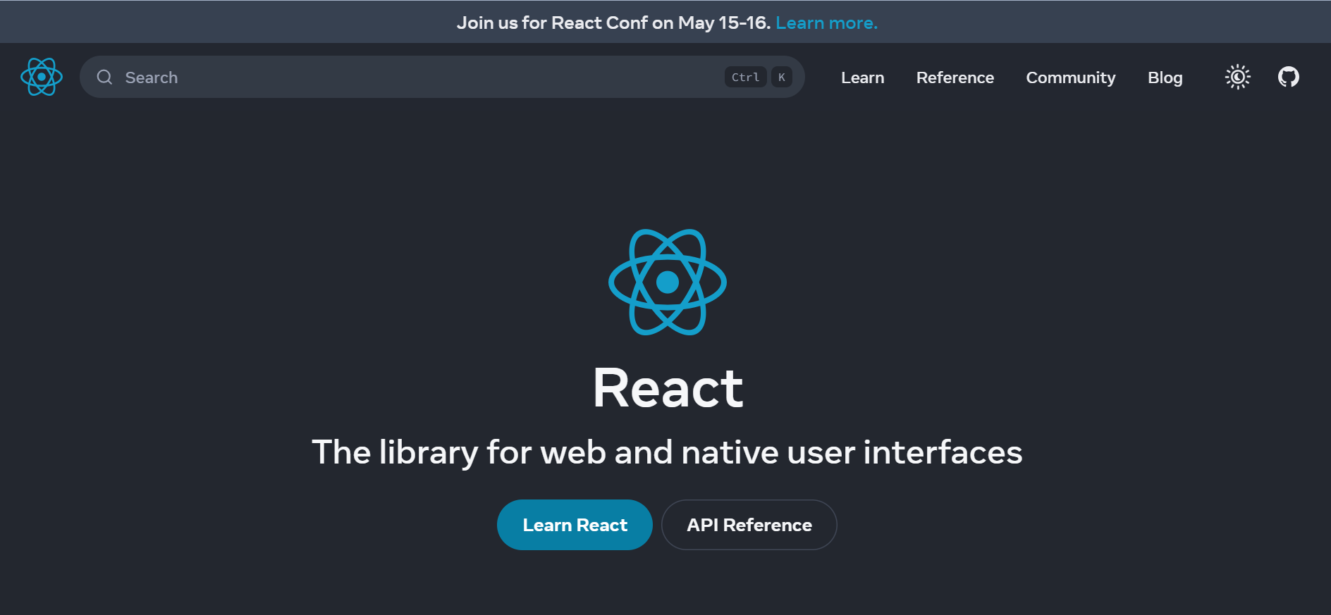 react