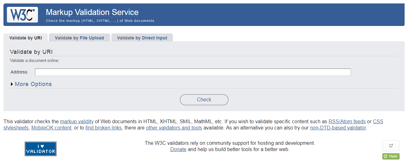 W3C Markup validation service for browser compatibility issues