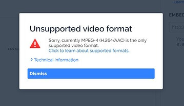 unsupported video format