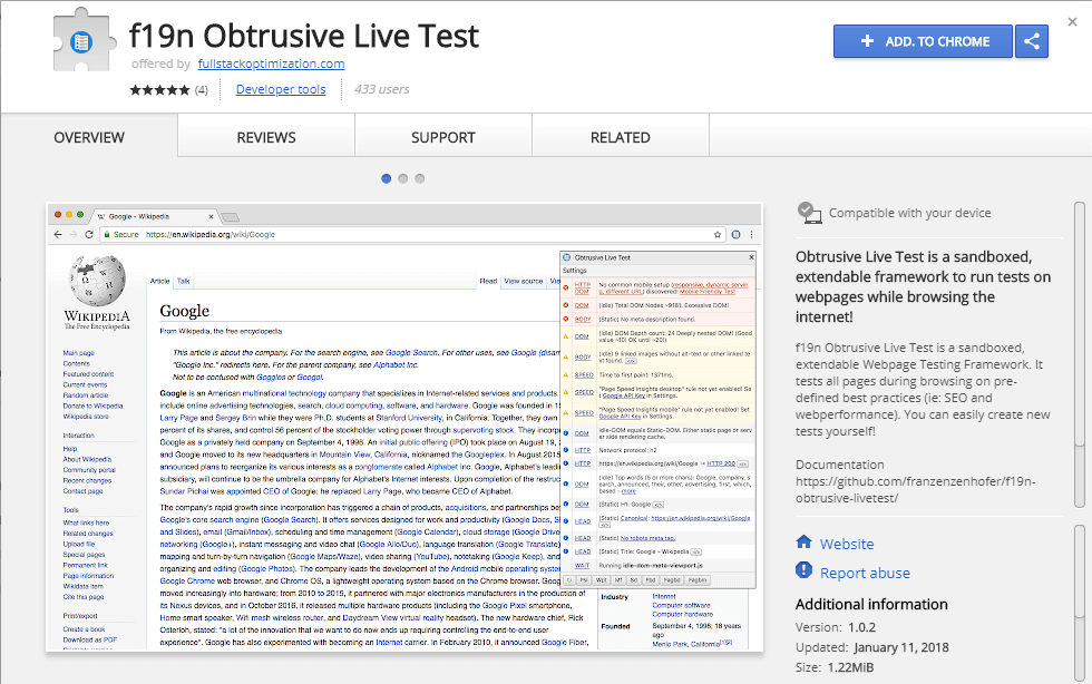 F19N Obtrusive Live Test
