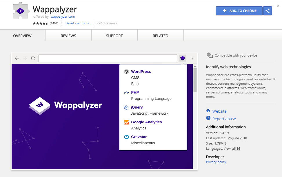 Wappalyzer