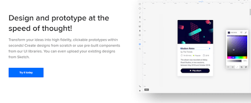 UXPin Website Mockup tool