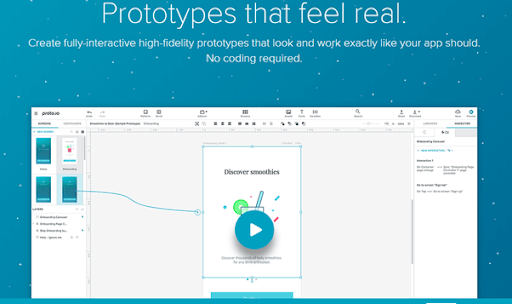 Proto.io Website Mockup tool