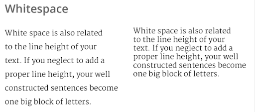 white space