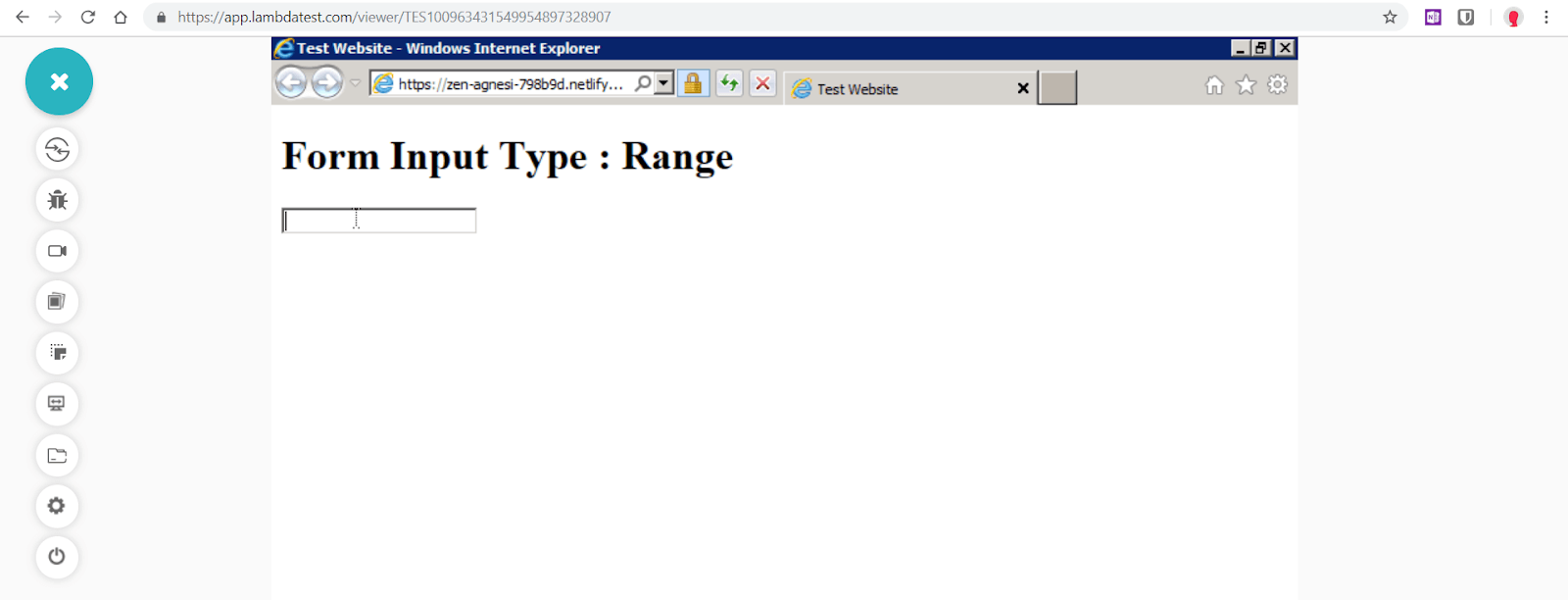  “Range” is not supported in Internet Explorer 9