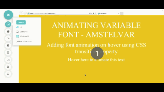 Animating Variable Font ‘Amstelvar’