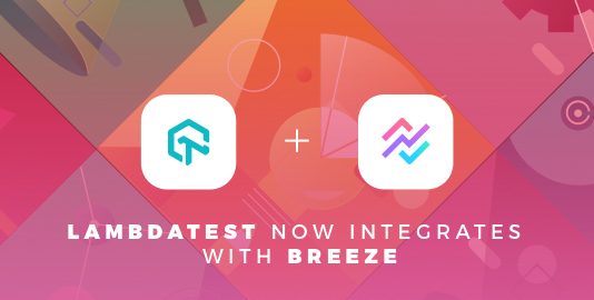 LambdaTest Integrates With Breeze