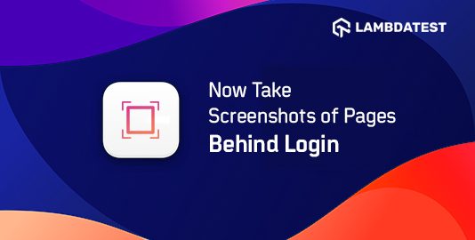 Now Take Screenshots of Pages Behind Login