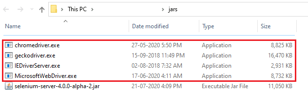jar file is downloaded