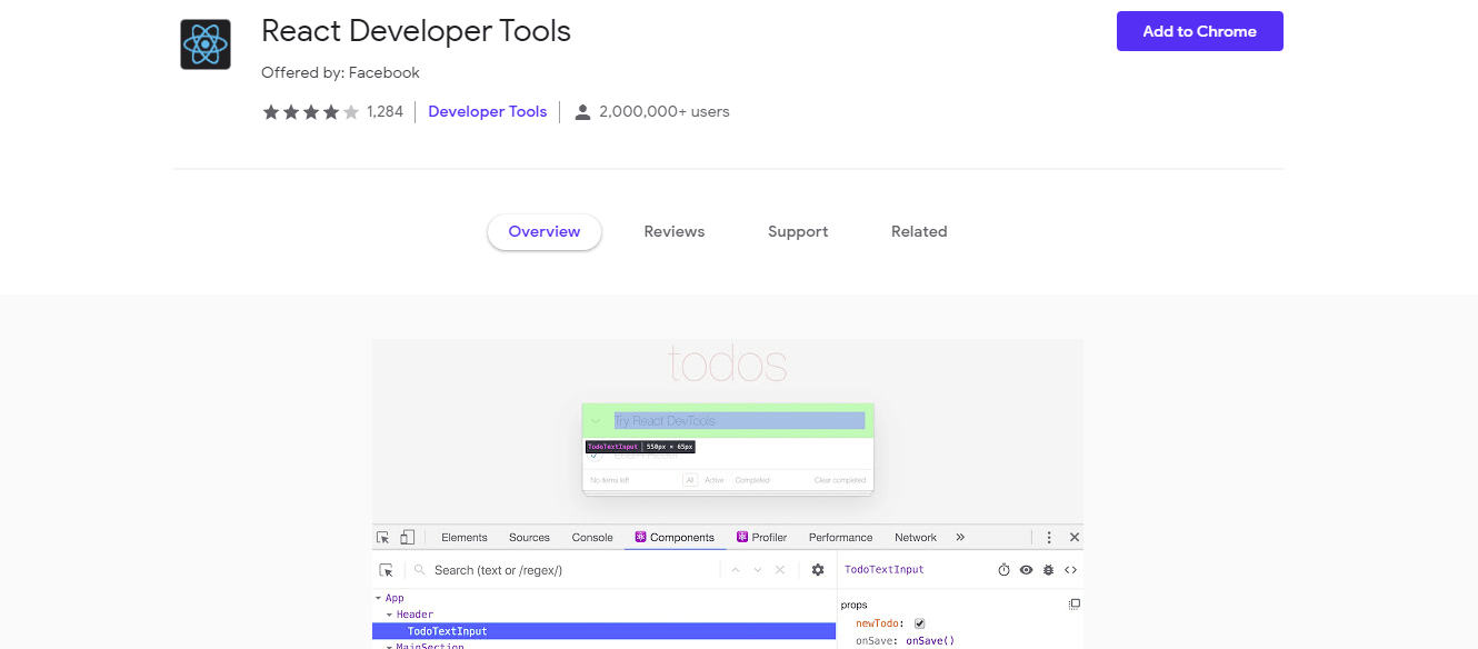 React Developer Tools Extension