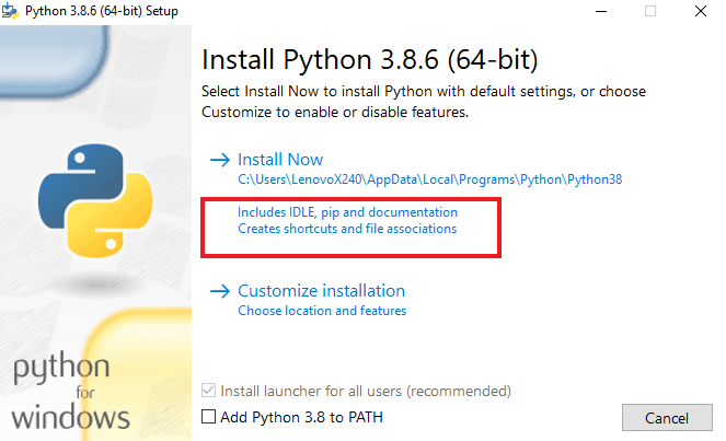 Installing Python
