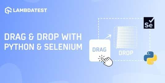 Drag And Drop In Selenium With Python