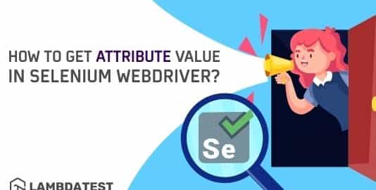 Get Attribute Value In Selenium WebDriver