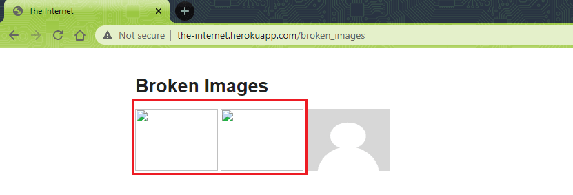 Broken Images in Web Testing