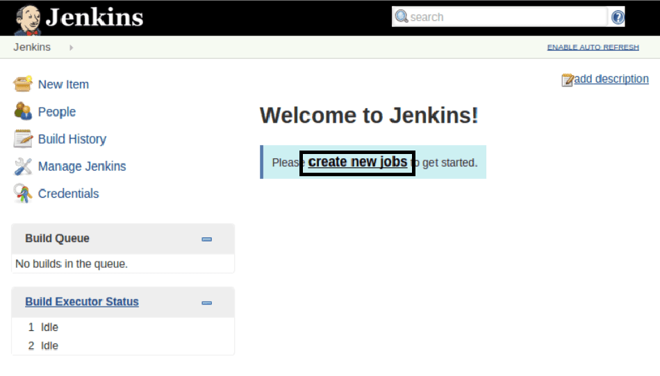 Create New Job Jenkins