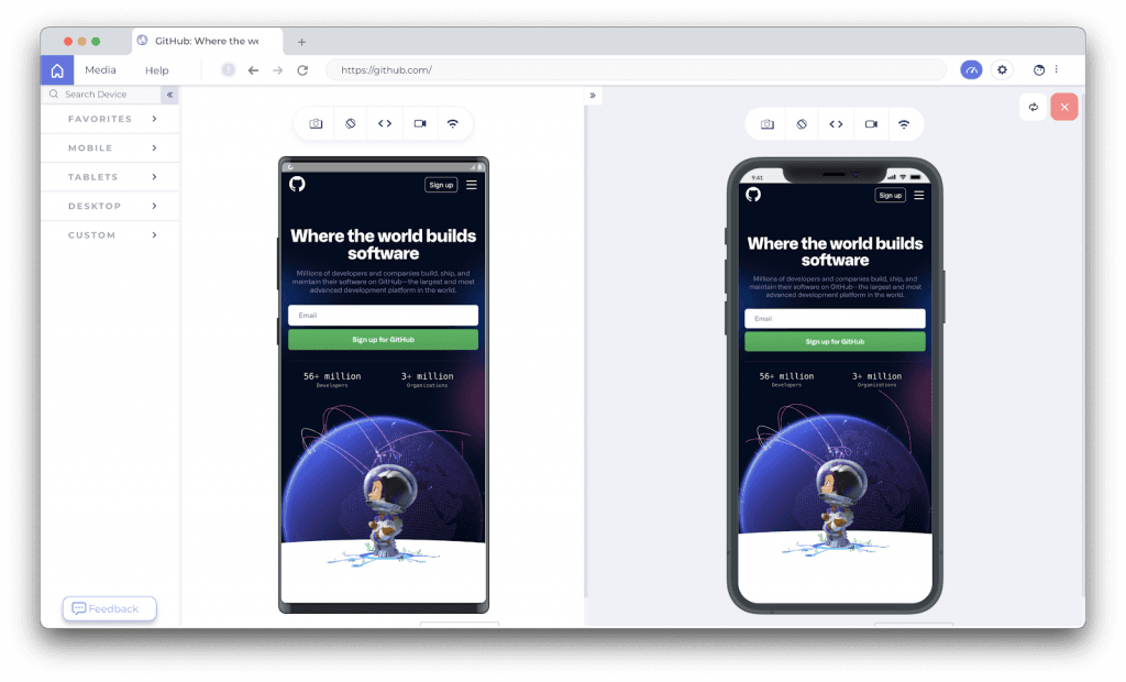 Check Responsiveness of Website Design