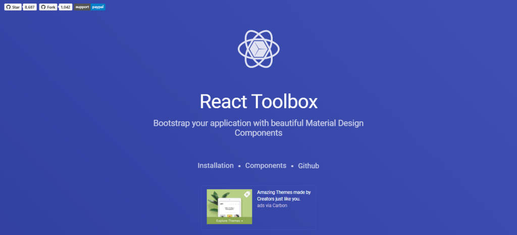 React Toolbox