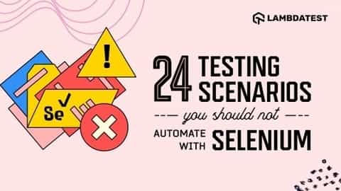 Selenium Test Scenarios