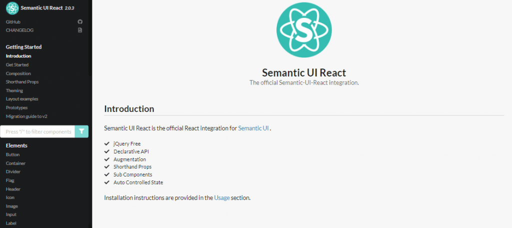 Semantic UI React