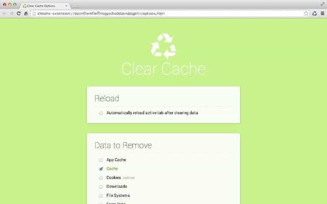  Clear Cache