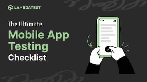 mobile app testing checklist