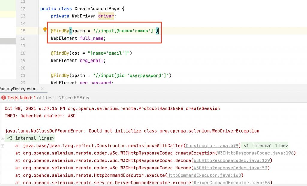 Page Factory in Selenium For  Automation Testing