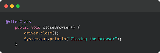 close browser