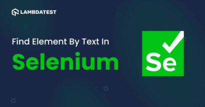 Find Element by Text in Selenium