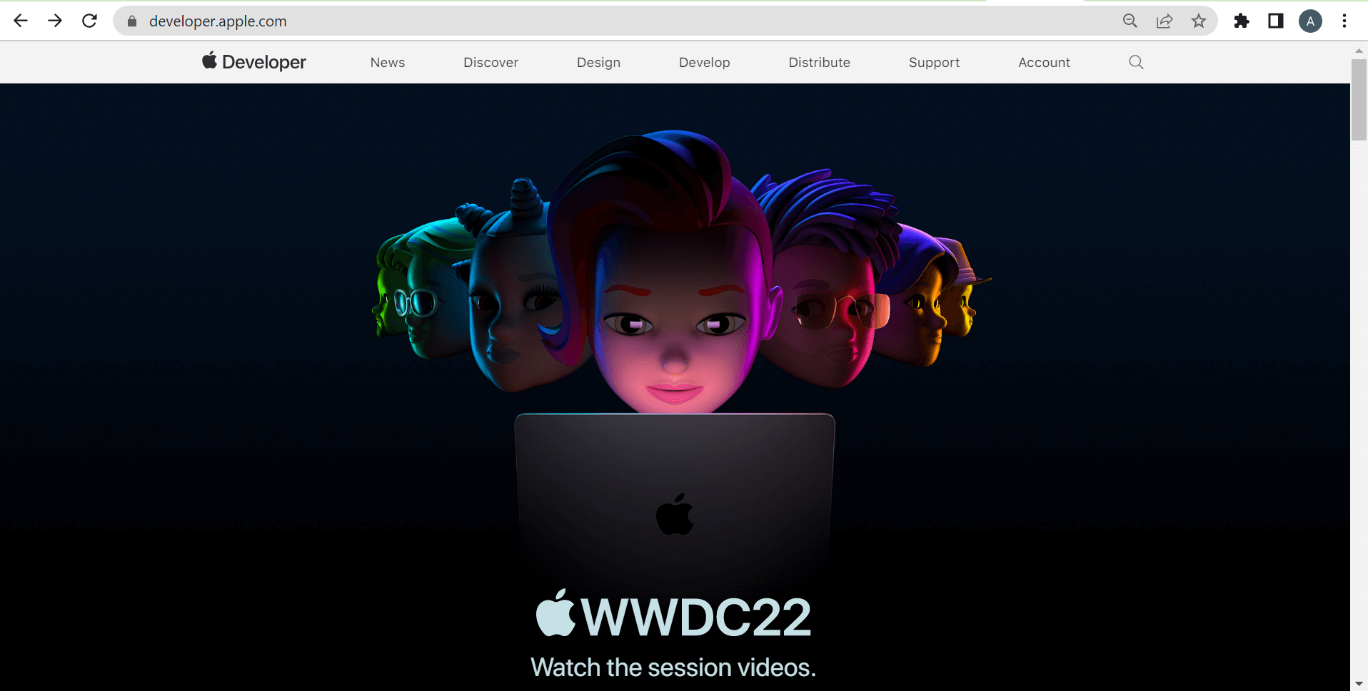Apple developers page