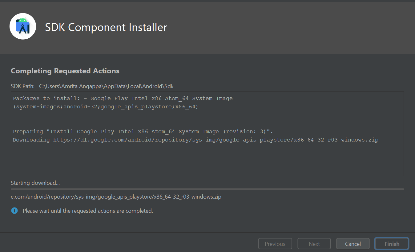 Install the SDK Component Installer 