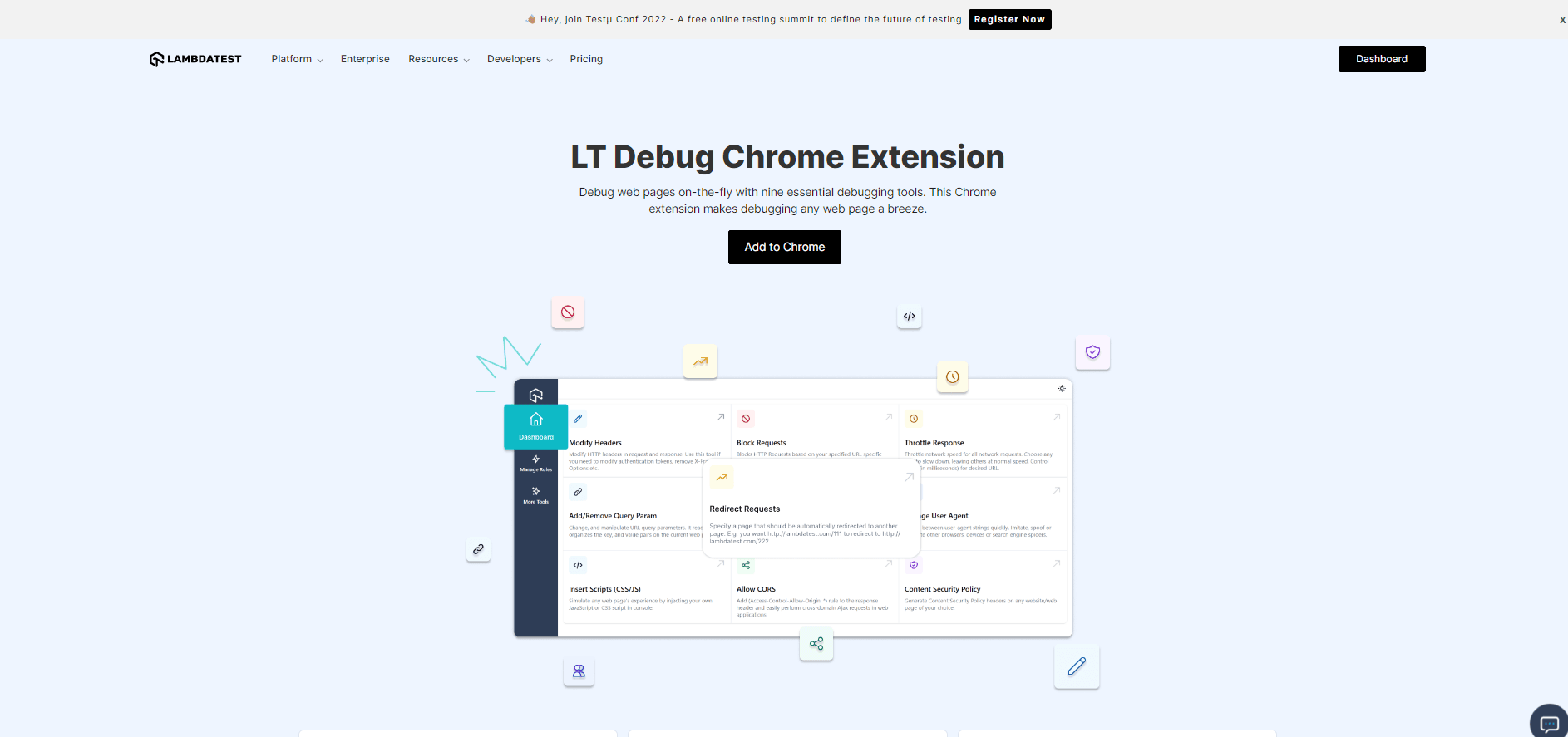 LT Debug Chrome Extension 