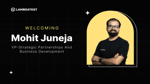 Welcoming Mohit Juneja as our VP of Strategic Partnerships and Business Development