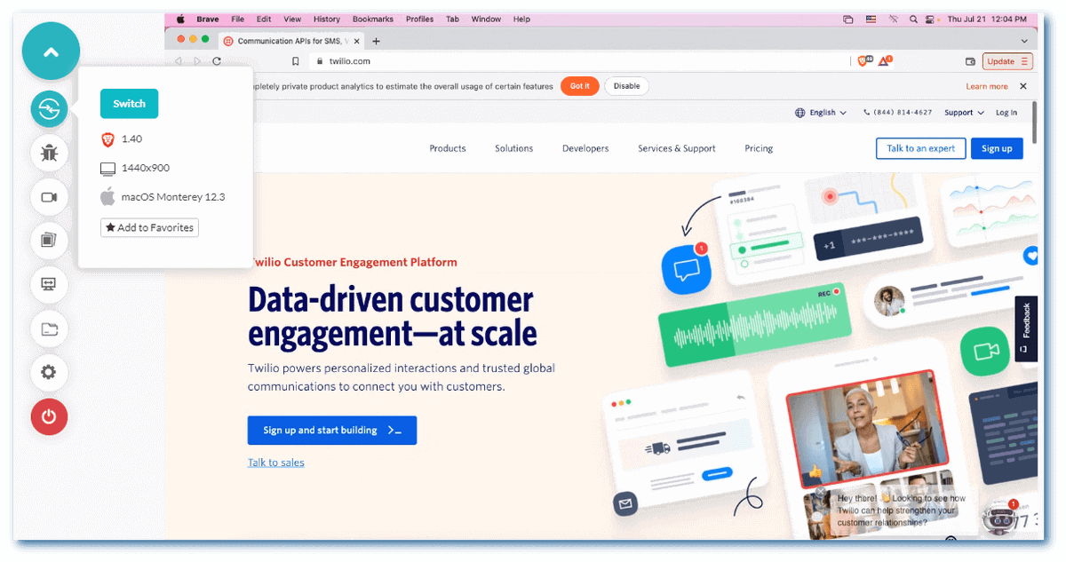 Cross Browser Testing using Brave Browser