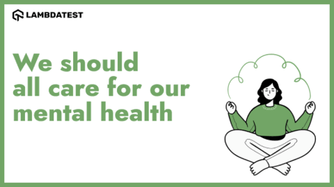 We should all care for our mental health