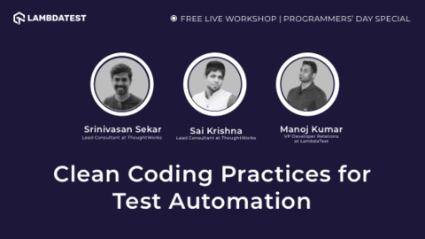 Webinar: Clean Coding Practices for Test Automation