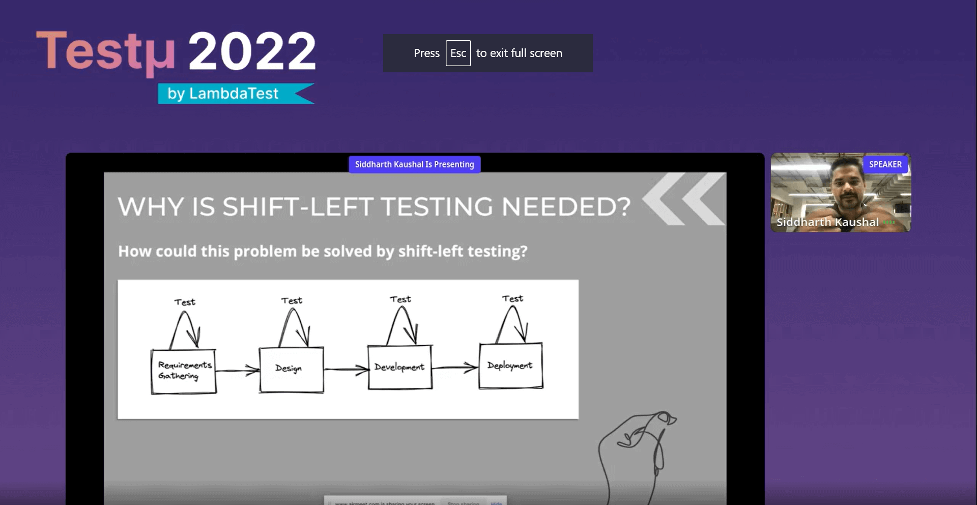 explained the process behind applying shift-left testing