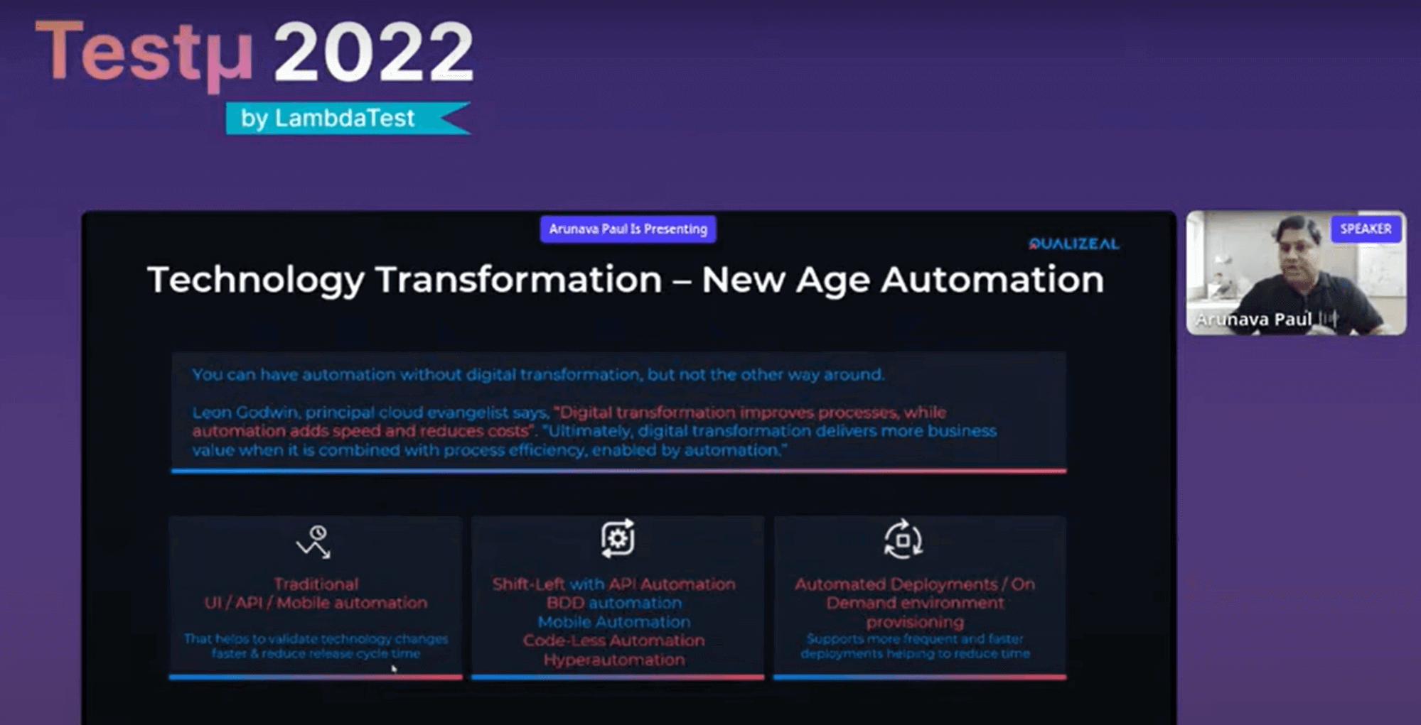 Technology Transformation - New age automation