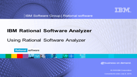 IBM Rational Software Analyzer