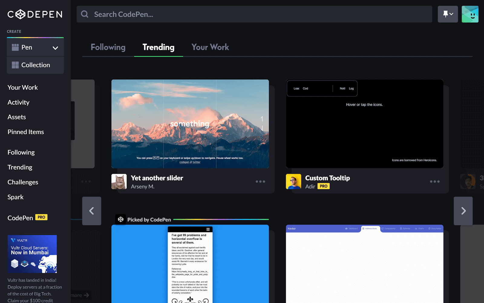 Codepen uses CSS Grid in the layout.