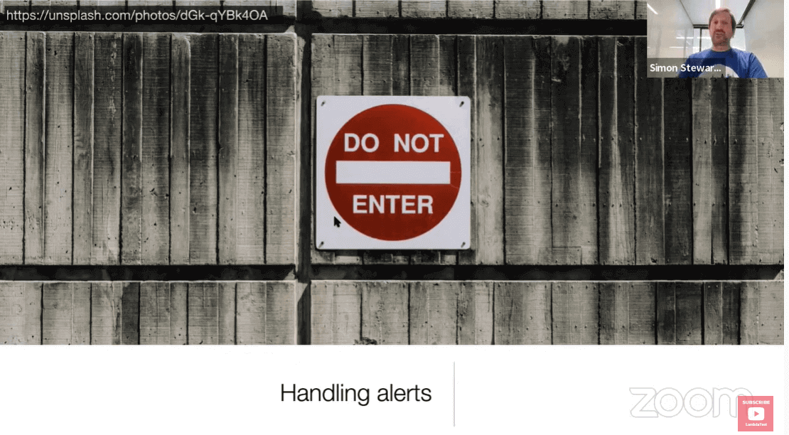 handling alerts