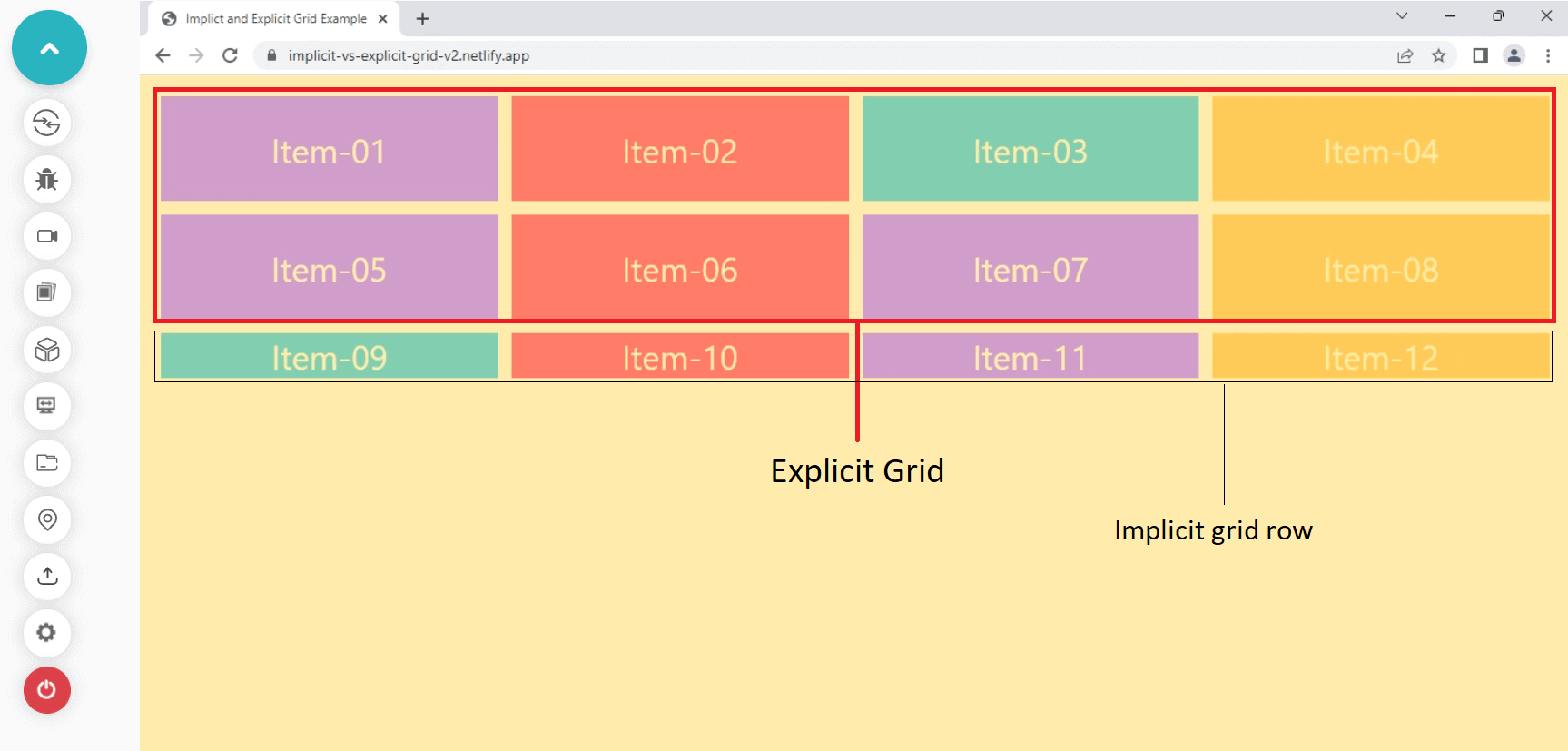 grid-template-columns and grid-template-rows