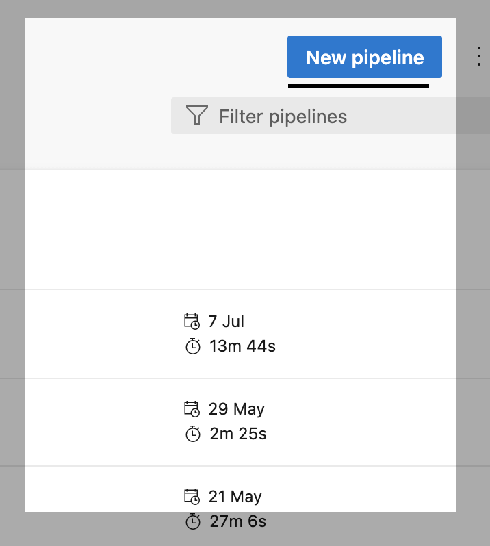 Click on New pipeline