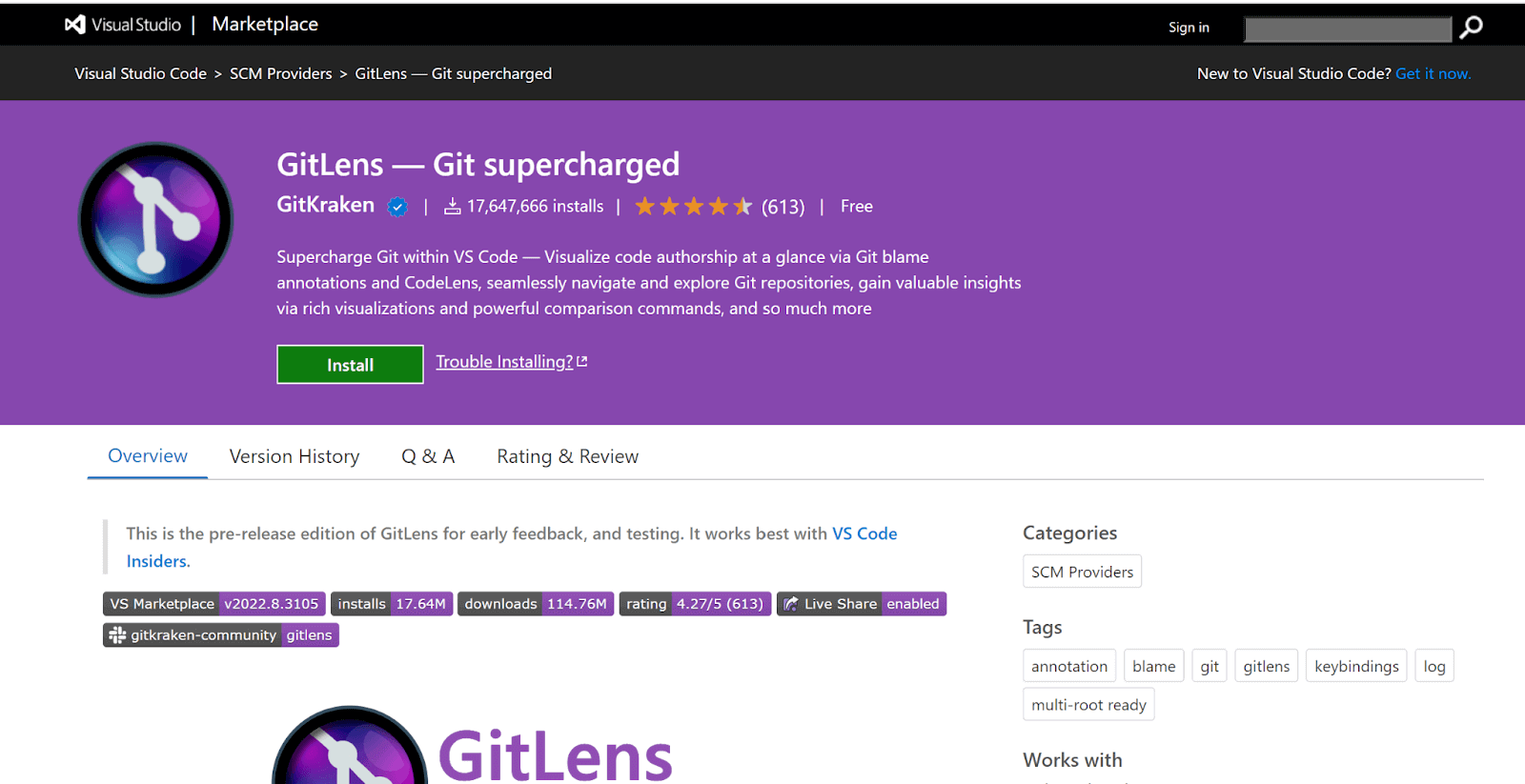 GitLens-Git supercharged