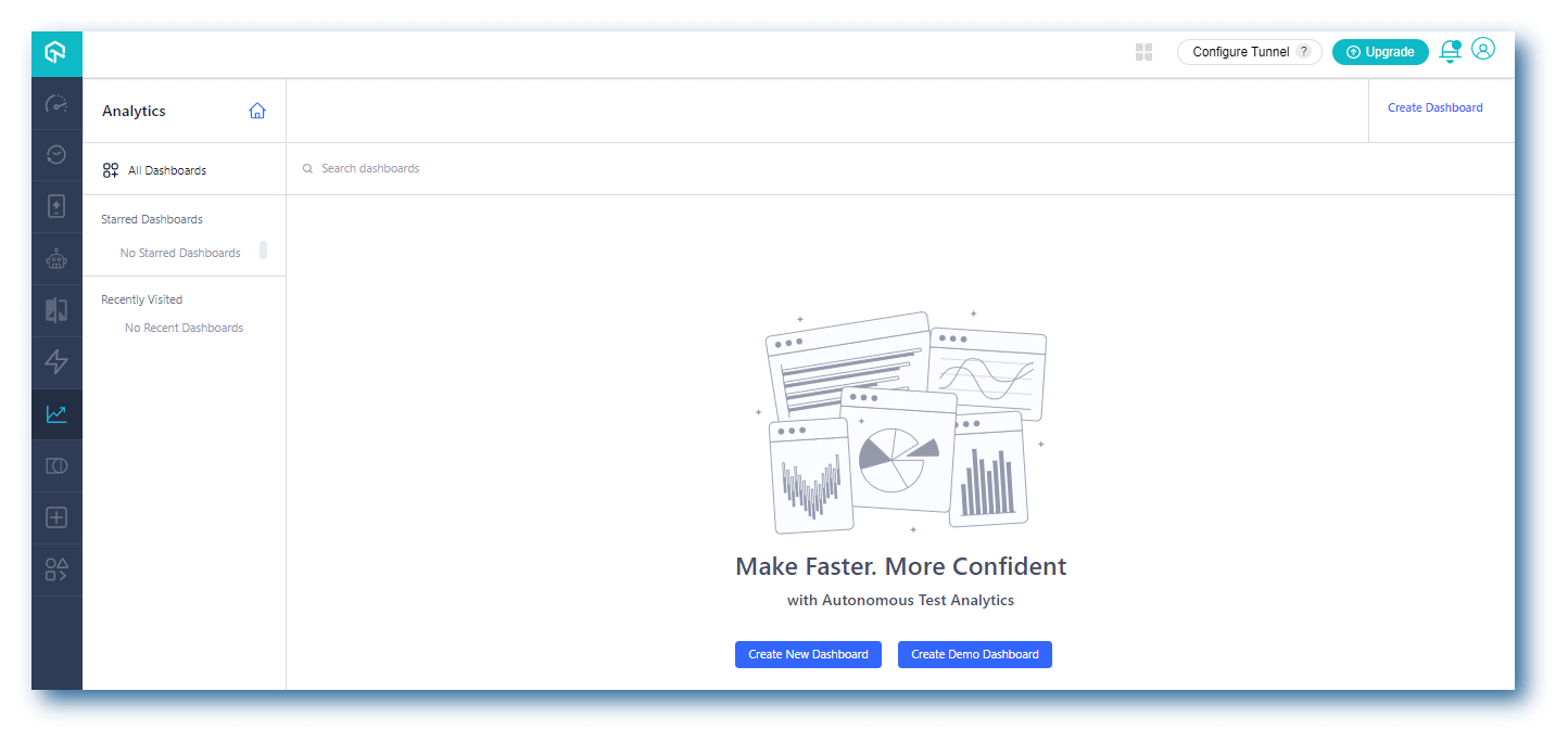 New Analytics Dashboard for Test automation