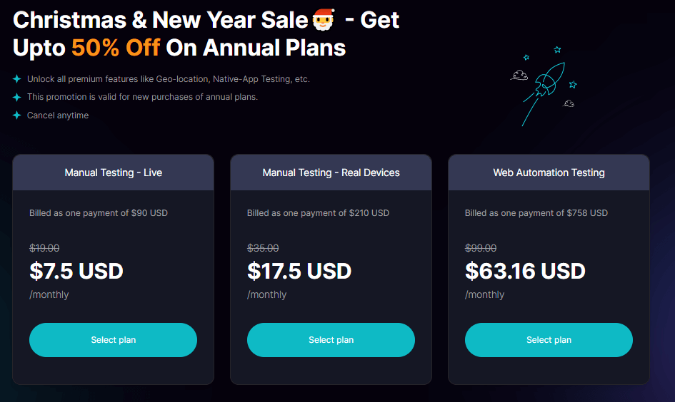 50% OFF on Annual Plans