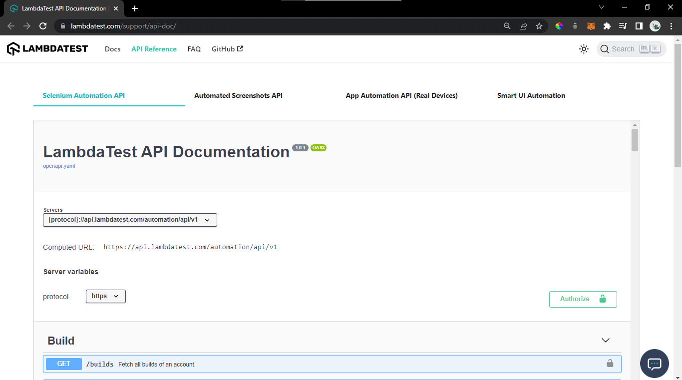 API Documentation 