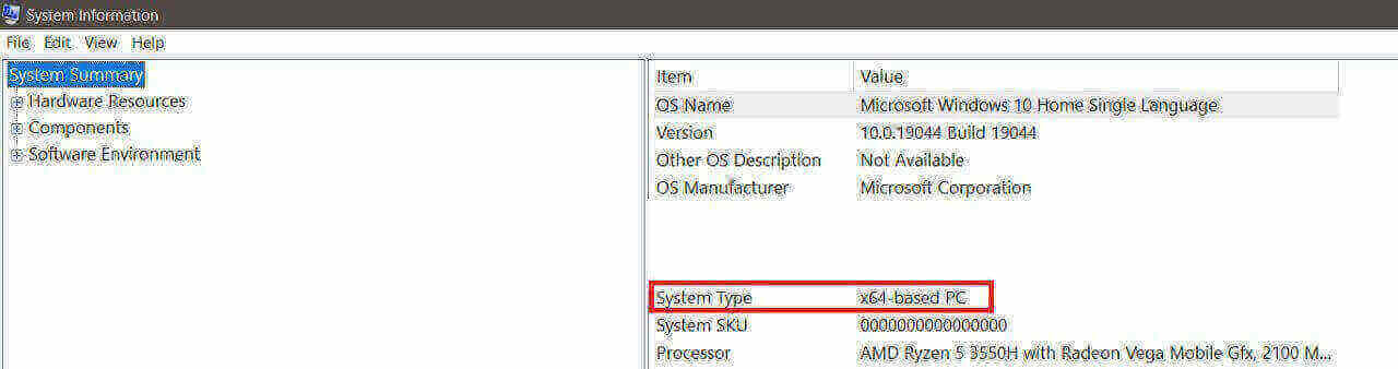 System Information