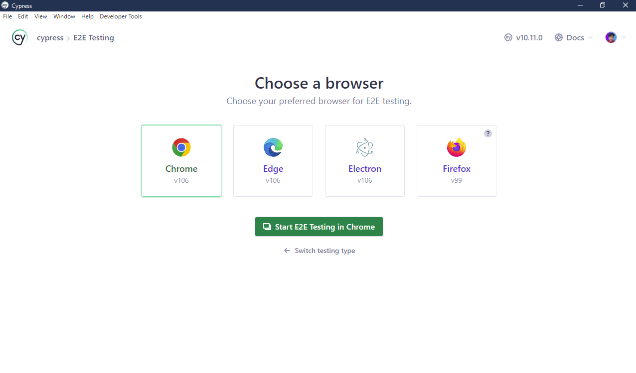  choose your preferred browser