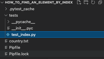 index of element in list with Python Selenium